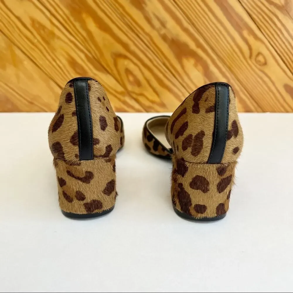 Cole Haan Animal Print Calf Hair D'Orsay Pump